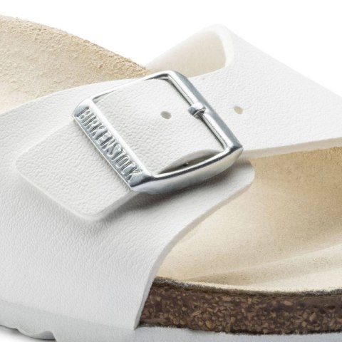 Klapki damskie Birkenstock Madrid Birko-Flor White białe regular szerokie (0040731) Birkenstock