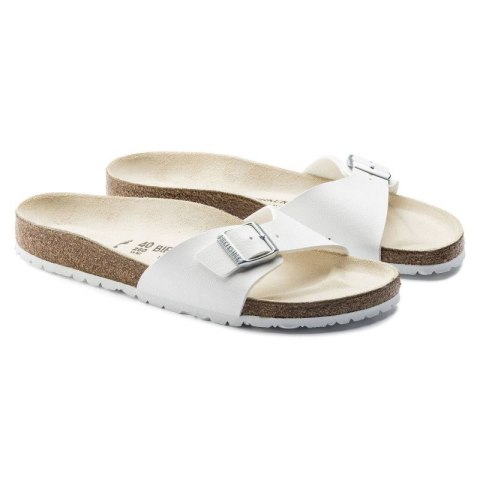 Klapki damskie Birkenstock Madrid Birko-Flor White białe regular szerokie (0040731) Birkenstock