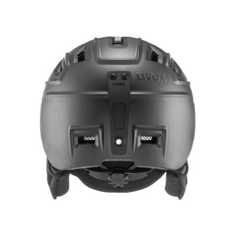 Kask narciarski unisex uvex fierce z wyjmowaną antyalergiczną wyściółką szary (56/6/225/20) Uvex