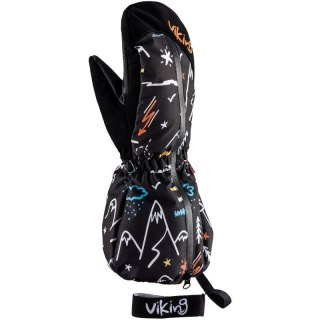 Rękawice zimowe dziecięce Viking Snoppy Kids membrana Aqua Thermo Tex narciarskie czarne (125/23/2288/09) Viking
