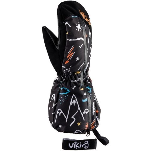 Rękawice zimowe dziecięce Viking Snoppy Kids membrana Aqua Thermo Tex narciarskie czarne (125/23/2288/09) Viking