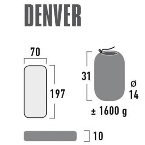 Materac High Peak Denver 197x70x10 41027 High Peak