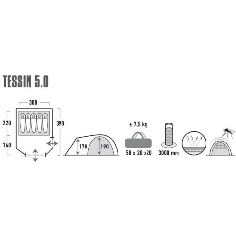 Namiot High Peak Tessin 5 10228 High Peak