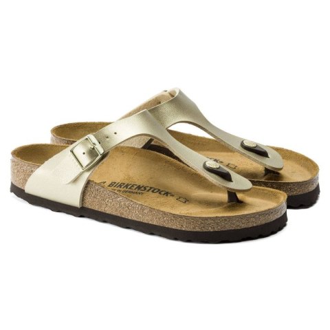 Japonki damskie Birkenstock Gizeh Birko-Flor Gold złote narrow wąskie (1016109) Birkenstock