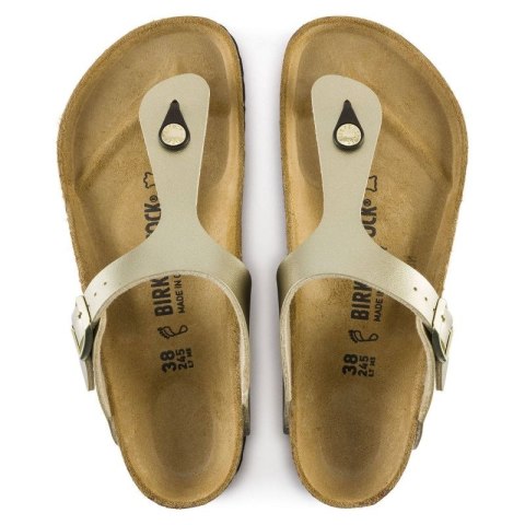 Japonki damskie Birkenstock Gizeh Birko-Flor Gold złote narrow wąskie (1016109) Birkenstock