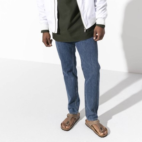 Japonki damskie Birkenstock Gizeh Oiled Leather Tabacco Brown Narrow wąskie (0943813) Birkenstock