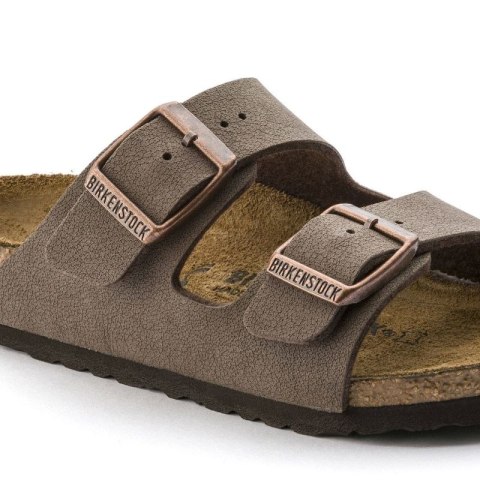 Klapki Birkenstock Arizona Kids Birko-Flor Nubuk Mocha narrow wąskie dziecięce młodzieżowe (0552893) Birkenstock