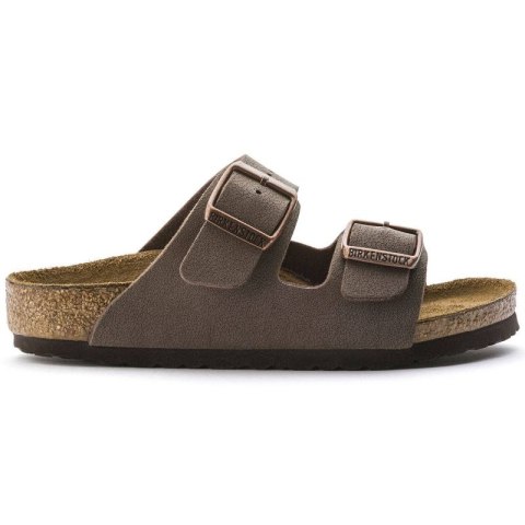 Klapki Birkenstock Arizona Kids Birko-Flor Nubuk Mocha narrow wąskie dziecięce młodzieżowe (0552893) Birkenstock