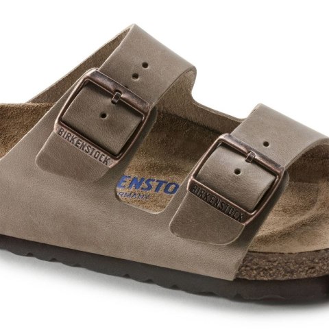 Klapki Birkenstock Arizona Soft Footbed Oiled Leather Tabacco Brown narrow wąskie damskie/męskie (0552813) Birkenstock