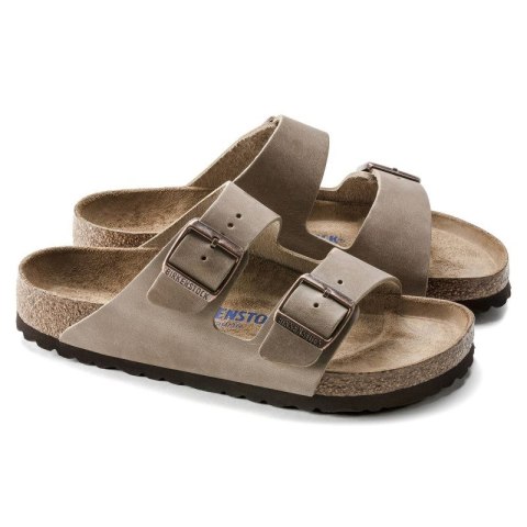 Klapki Birkenstock Arizona Soft Footbed Oiled Leather Tabacco Brown narrow wąskie damskie/męskie (0552813) Birkenstock