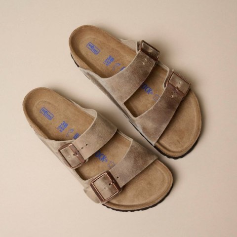 Klapki Birkenstock Arizona Soft Footbed Oiled Leather Tabacco Brown narrow wąskie damskie/męskie (0552813) Birkenstock