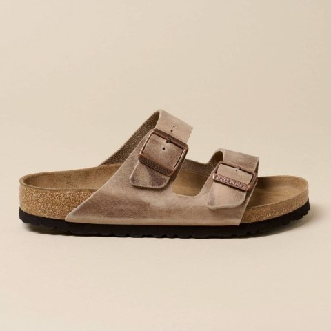 Klapki Birkenstock Arizona Soft Footbed Oiled Leather Tabacco Brown narrow wąskie damskie/męskie (0552813) Birkenstock