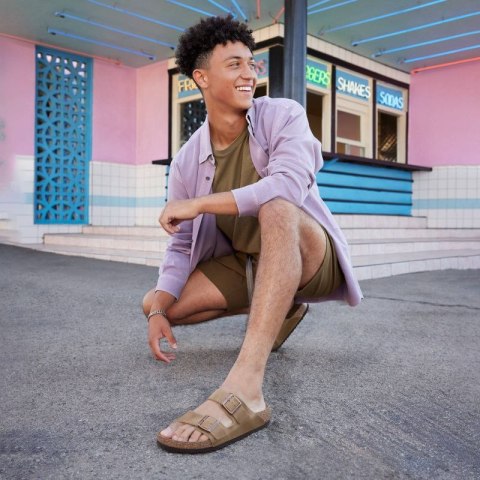 Klapki Birkenstock Arizona Soft Footbed Oiled Leather Tabacco Brown narrow wąskie damskie/męskie (0552813) Birkenstock