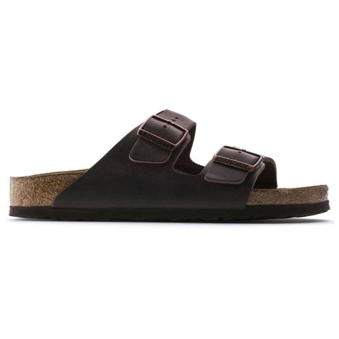 Klapki damskie Birkenstock Arizona Soft Footbed Oiled Leather Habana narrow wąskie (0452763) Birkenstock