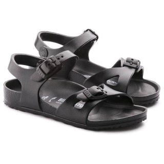 Sandały dziecięce Birkenstock RIO KIDS EVA Black czarne narrow wąskie (0126113) Birkenstock