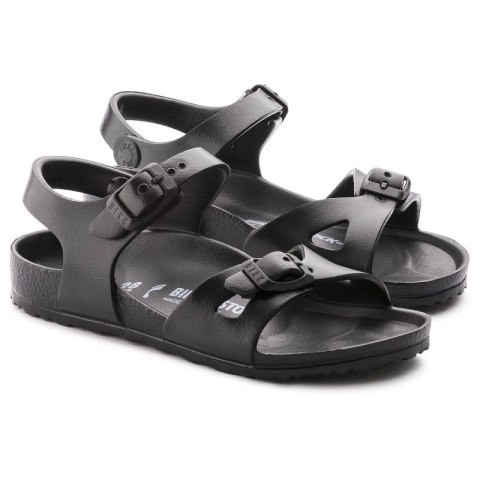 Sandały dziecięce Birkenstock RIO KIDS EVA Black czarne narrow wąskie (0126113) Birkenstock