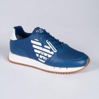 Sneakersy męskie Emporio Armani EA7 buty sportowe niebieskie (X8X114-XK270-S290)