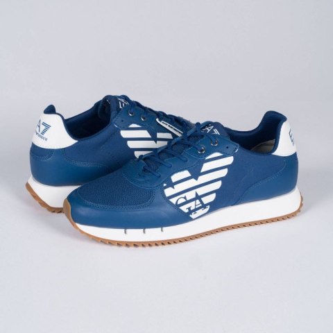 Sneakersy męskie Emporio Armani EA7 buty sportowe niebieskie (X8X114-XK270-S290)