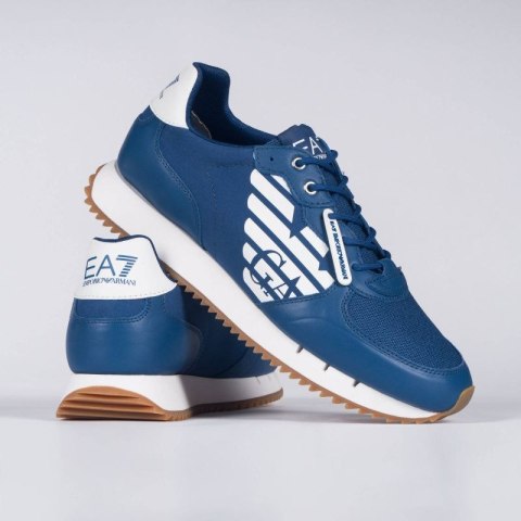 Sneakersy męskie Emporio Armani EA7 buty sportowe niebieskie (X8X114-XK270-S290)