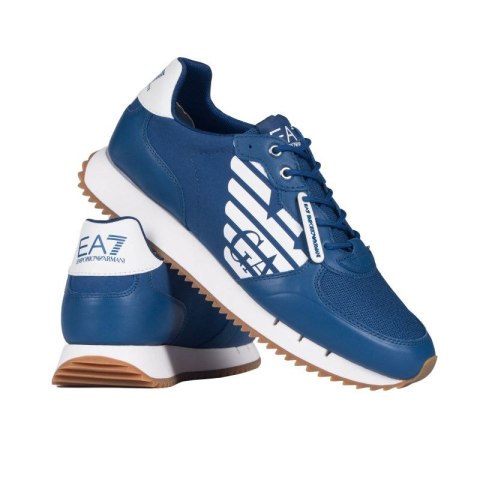 Sneakersy męskie Emporio Armani EA7 buty sportowe niebieskie (X8X114-XK270-S290)
