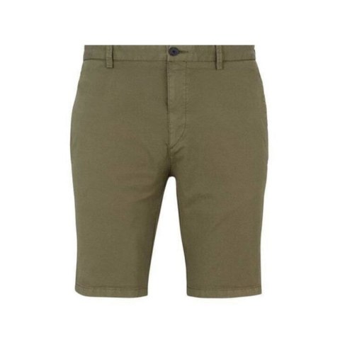 Spodenki krótkie męskie na lato chino Hugo Boss zielone (50471182-345)