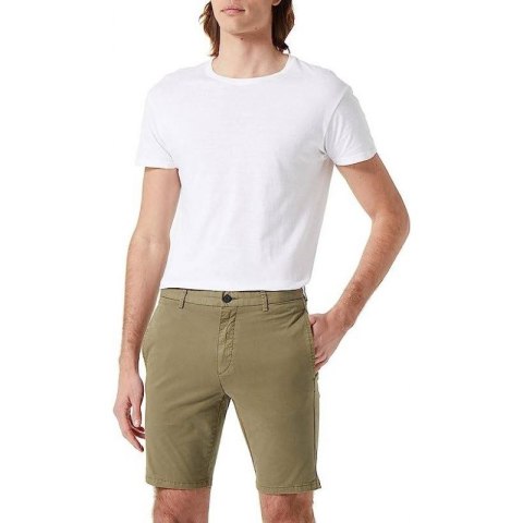 Spodenki krótkie męskie na lato chino Hugo Boss zielone (50471182-345)