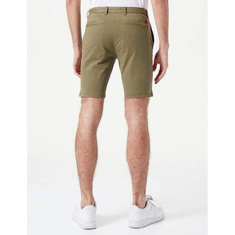 Spodenki krótkie męskie na lato chino Hugo Boss zielone (50471182-345)