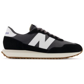 Sneakersy męskie New Balance buty lifestylowe sportowe ze skóry zamszowej czarne (MS237GA) New Balance