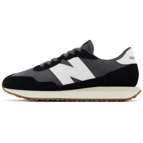 Sneakersy męskie New Balance buty lifestylowe sportowe ze skóry zamszowej czarne (MS237GA) New Balance