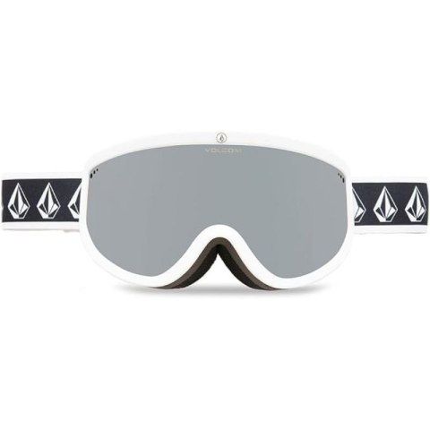 Gogle snowboardowe Volcom FOOTPRINTS WHITE RERUN/SILVER CHROME lustra srebne (VG0622316) Volcom