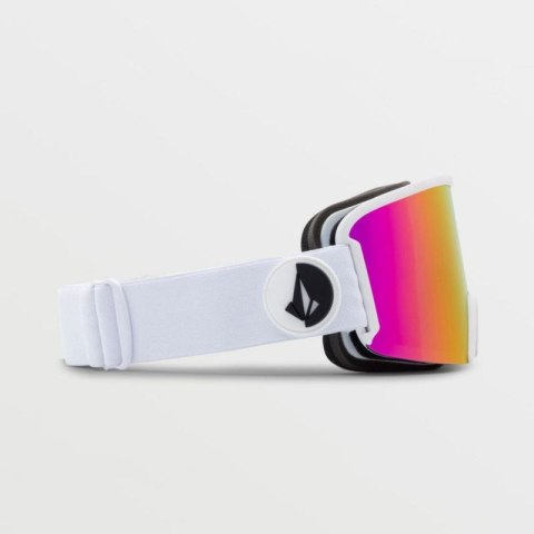 Gogle snowboardowe Volcom Garden Matte White/Pink Chrome ochrona UV różowe (VG0122101) Volcom