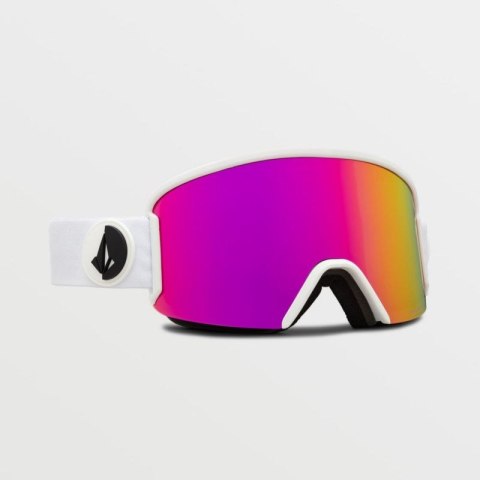 Gogle snowboardowe Volcom Garden Matte White/Pink Chrome ochrona UV różowe (VG0122101) Volcom