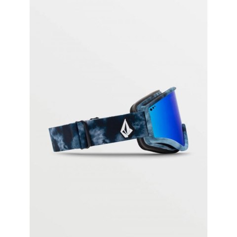 Gogle snowboardowe damskie/męskie Volcom YAE LAGOON TIE-DYE/BLUE CHROME narciarskie niebieskie (VG0722310) Volcom