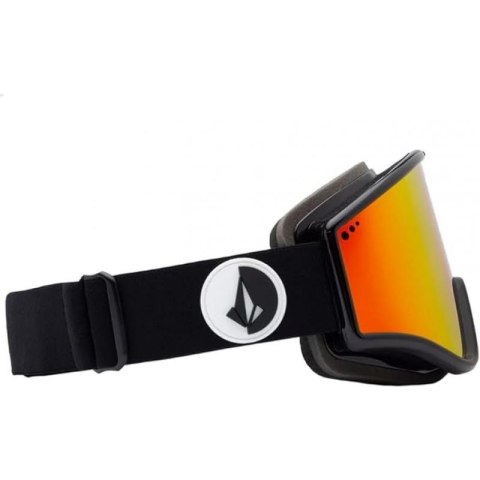 Gogle snowboardowe damskie/męskie Volcom Yae sportowe narciarskie ochrona UV czerwone (VG0722300) Volcom