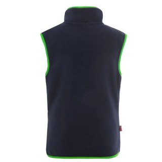 Kamizelka polarowa dziecięca dla chłopca/dziewczynki Trollkids Kids Arendal Vest navy/viper green (134-100) Trollkids