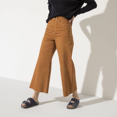 Klapki ocieplane Birkenstock Arizona VL Shearling Midnight skóra zamszowa szerokie regular (1020592) Birkenstock