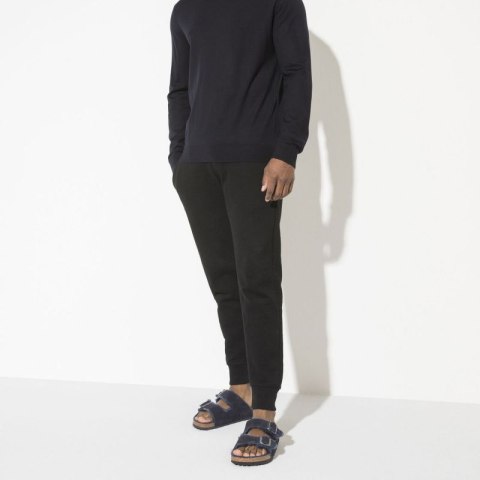 Klapki ocieplane Birkenstock Arizona VL Shearling Midnight skóra zamszowa szerokie regular (1020592) Birkenstock
