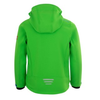 Kurtka softshellowa dziecięca TrollKids Kids Trollfjord Jacket bright green/med blue wiatroodporna zielona (161-304) Trollkids