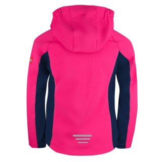 Kurtka sportowa dziewczęca TrollKids Girls Kristiansand Jacket navy/magenta softshell różowa (321-114) Trollkids
