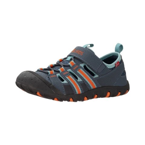 Sandały sportowe dziecięce dla chłopca/dziewczynki Trollkids Kids Sandefjord Sandal XT dark navy/dusky turquoise/glow orange (66 Trollkids