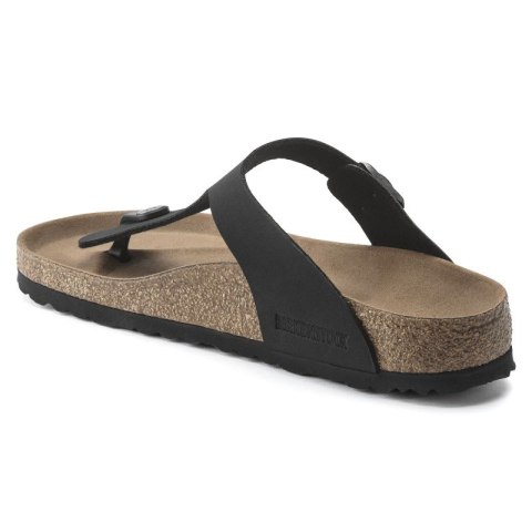 Japonki Birkenstock Gizeh Birko-Flor damskie Narrow Black na wąską stopę wegańskie czarne (1020487) Birkenstock