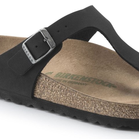 Japonki Birkenstock Gizeh Birko-Flor damskie Narrow Black na wąską stopę wegańskie czarne (1020487) Birkenstock