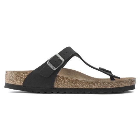 Japonki Birkenstock Gizeh Birko-Flor damskie Narrow Black na wąską stopę wegańskie czarne (1020487) Birkenstock