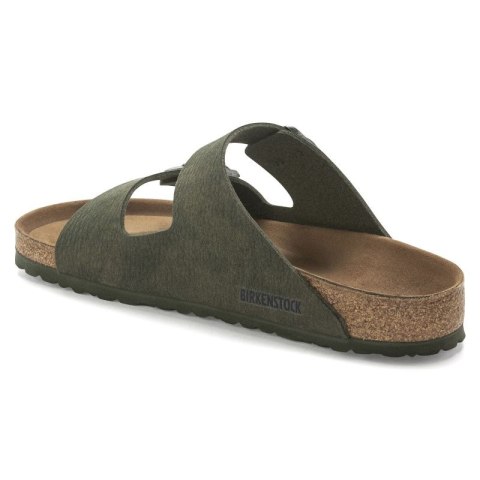 Klapki Birkenstock Arizona Vegan Microfaser Regular damskie-męskie Desert Dust Thyme na szeroką stopę wegańskie (1024550) Birkenstock