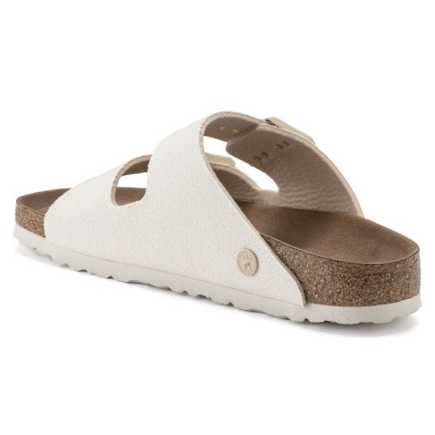 Klapki Birkenstock damskie Arizona Vegan Women Textile Narrow Eggshell na wąską stopę wegańskie (1022679) Birkenstock