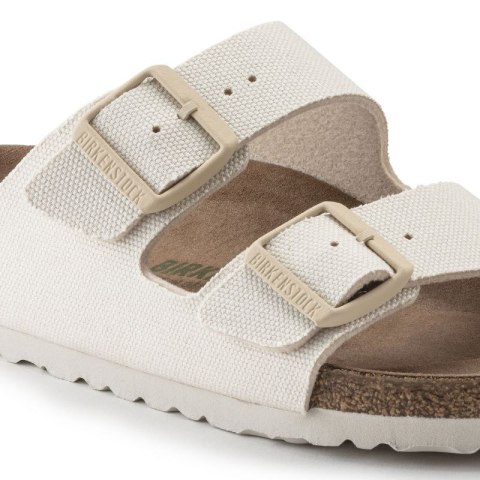 Klapki Birkenstock damskie Arizona Vegan Women Textile Narrow Eggshell na wąską stopę wegańskie (1022679) Birkenstock