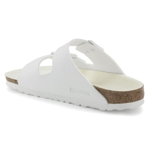Klapki damskie/męskie Birkenstock Arizona Birko-Flor Regular na szeroką stopę na lato białe (1019061) Birkenstock