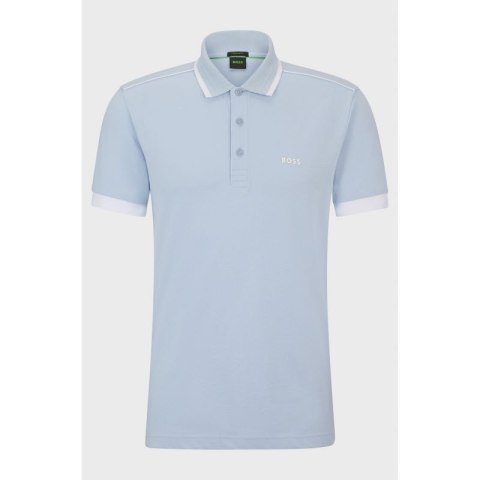 Koszulka Polo męska BOSS Paddy 1 Bright Purple regular fit błękitna (50512995-527)