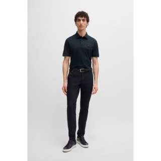 Koszulka Polo męska BOSS Parlay 143 BLU klasyczna regular fit granatowa (50515596-405)