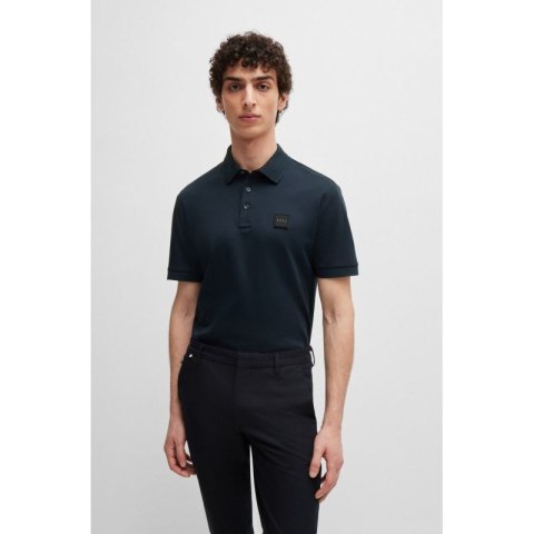 Koszulka Polo męska BOSS Parlay 143 BLU klasyczna regular fit granatowa (50515596-405)